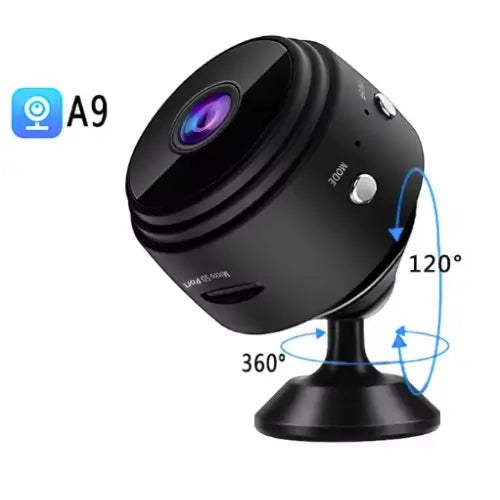 Minicámara de Seguridad WiFi 360° con Visión Nocturna – Protege tu Hogar desde tu Celular