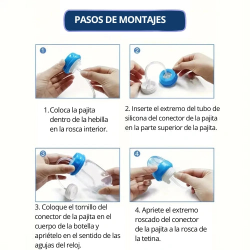 Biberón Manos Libres Anticólicos – Comodidad Segura para tu Bebé