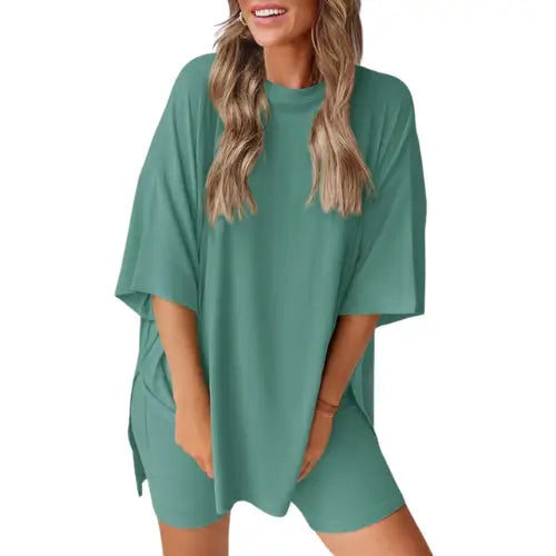 Conjunto de Verano Para Las futuras Mamás- La Comodidad en Dos Piezas
