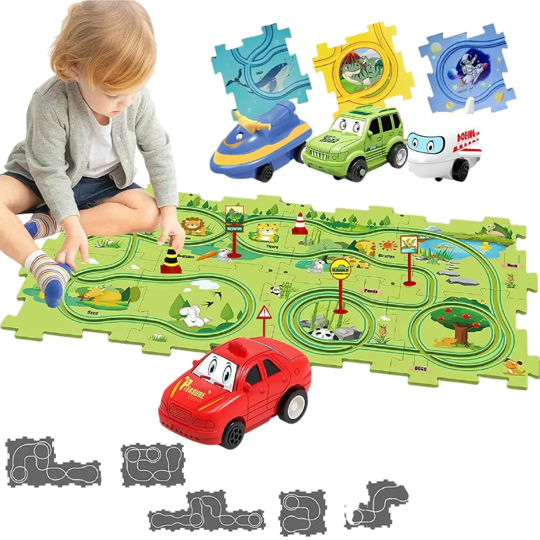 PISTA DE ROMPECABEZAS CARRITO TURBO TRACKS