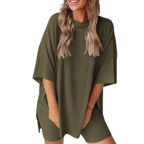 Conjunto de Verano Para Las futuras Mamás- La Comodidad en Dos Piezas