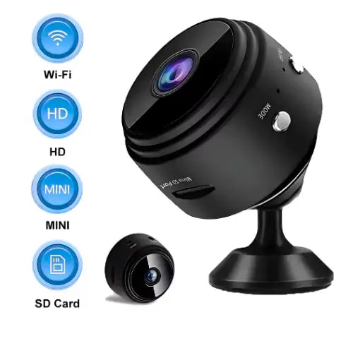 Minicámara de Seguridad WiFi 360° con Visión Nocturna – Protege tu Hogar desde tu Celular
