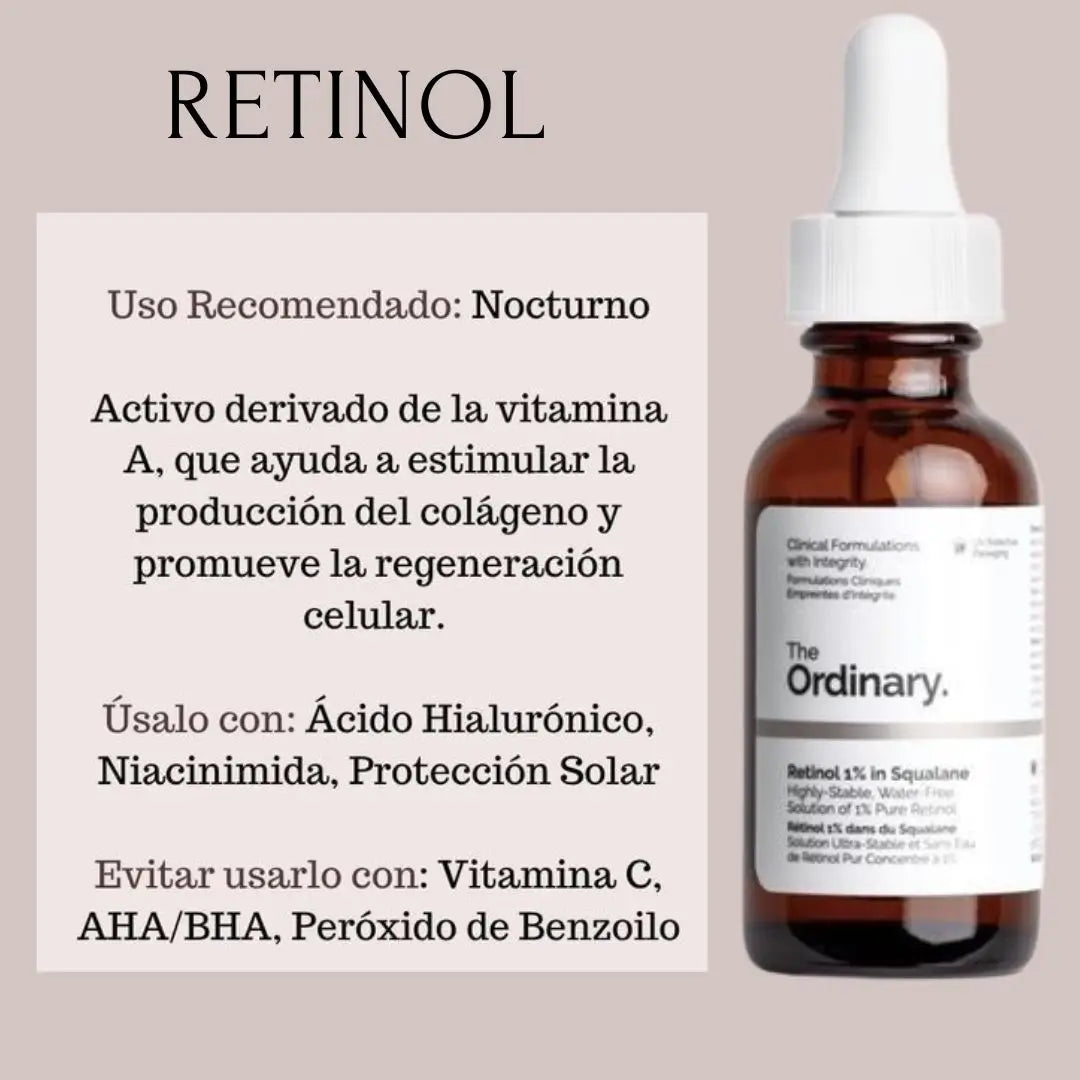 KIT NIACINAMIDA + RETINOL + ACIDO HIALURONICO THE ORDINARY