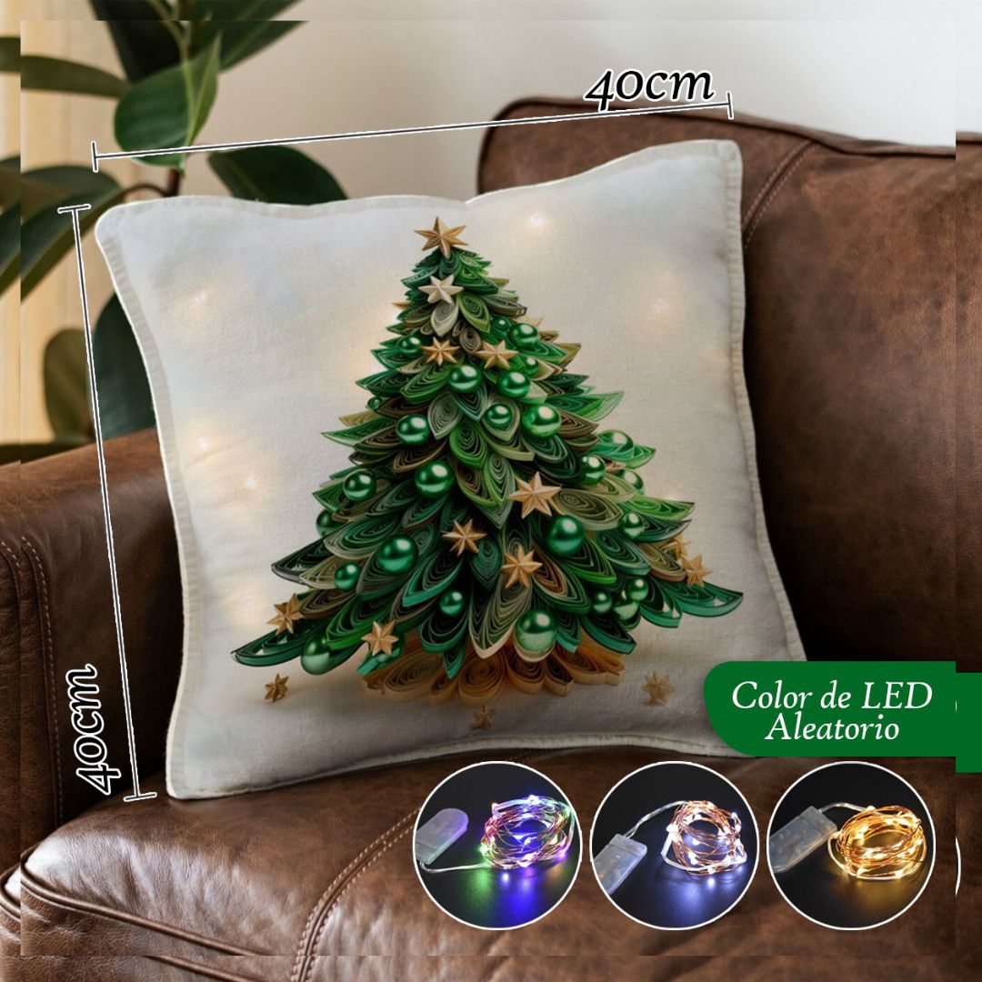 SET DE 4 FUNDAS CON LUZ LED.