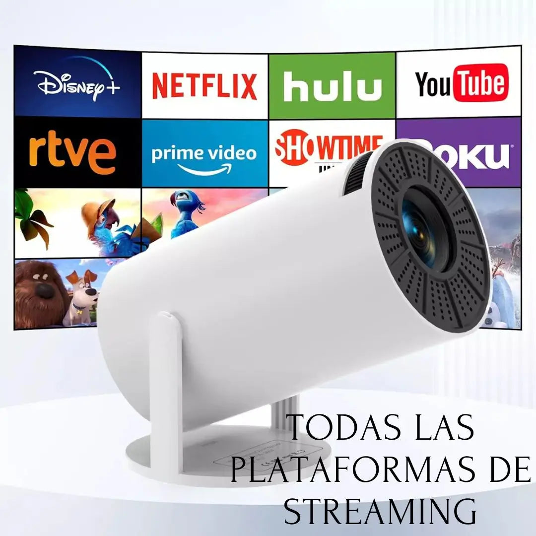 MINI PROYECTOR PORTATIL LUMIPRO PARLANTE KARAOKE 2 MICROFONOS