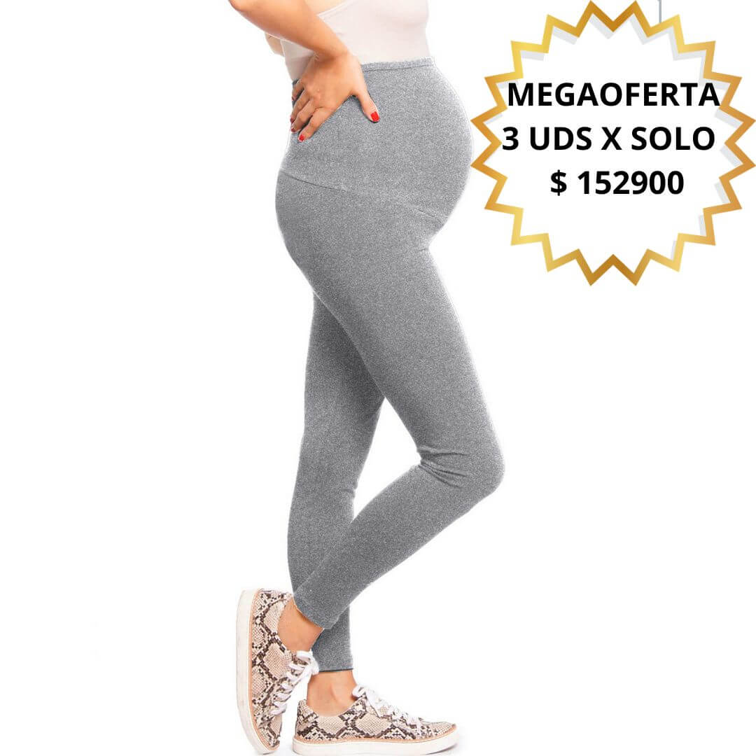 FLEXIMAMA LEGGINS MATERNO MEGAOFERTA 3 X $ 152900