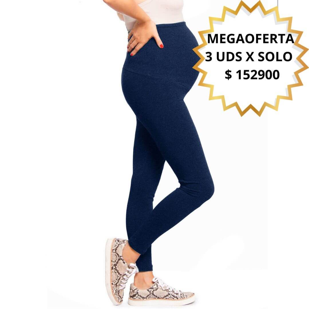 FLEXIMAMA LEGGINS MATERNO MEGAOFERTA 3 X $ 152900