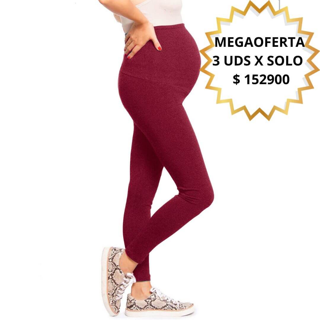 FLEXIMAMA LEGGINS MATERNO MEGAOFERTA 3 X $ 152900