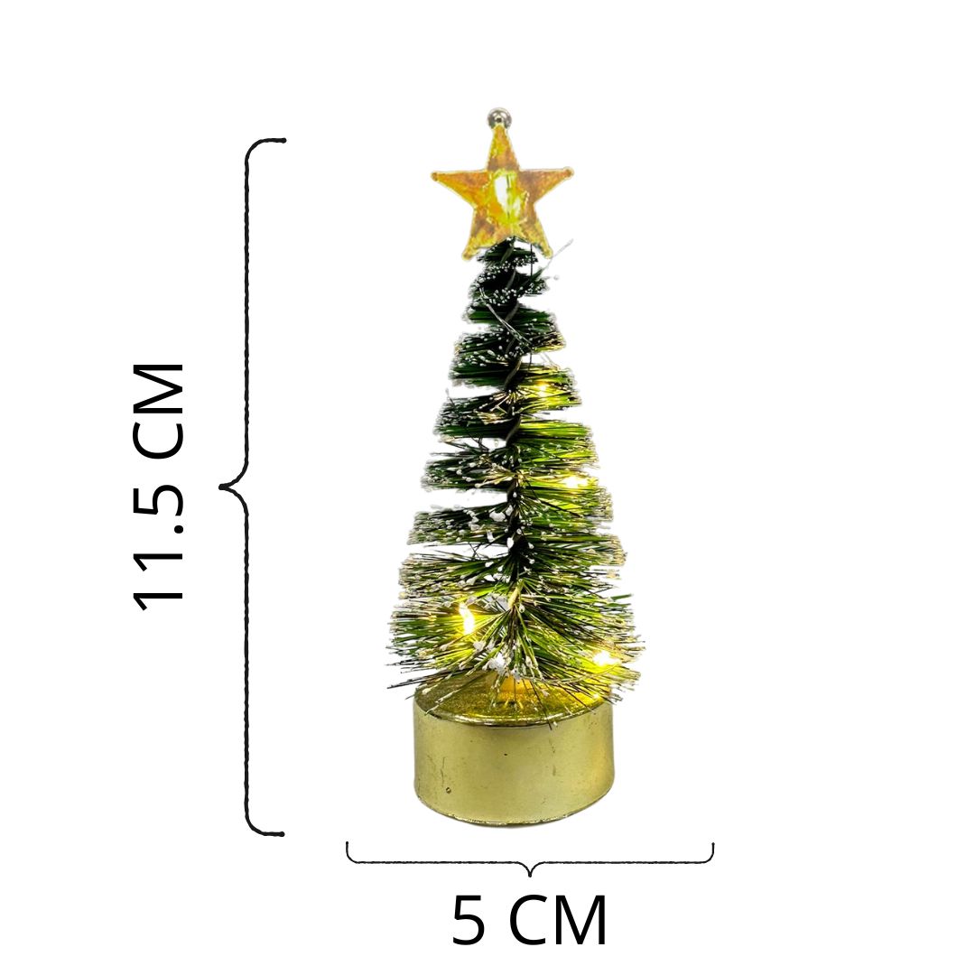 Mini Arbol De Navidad Con Luces Led Destello Navideño 2 UNIDADES X 30% DESCUENTO