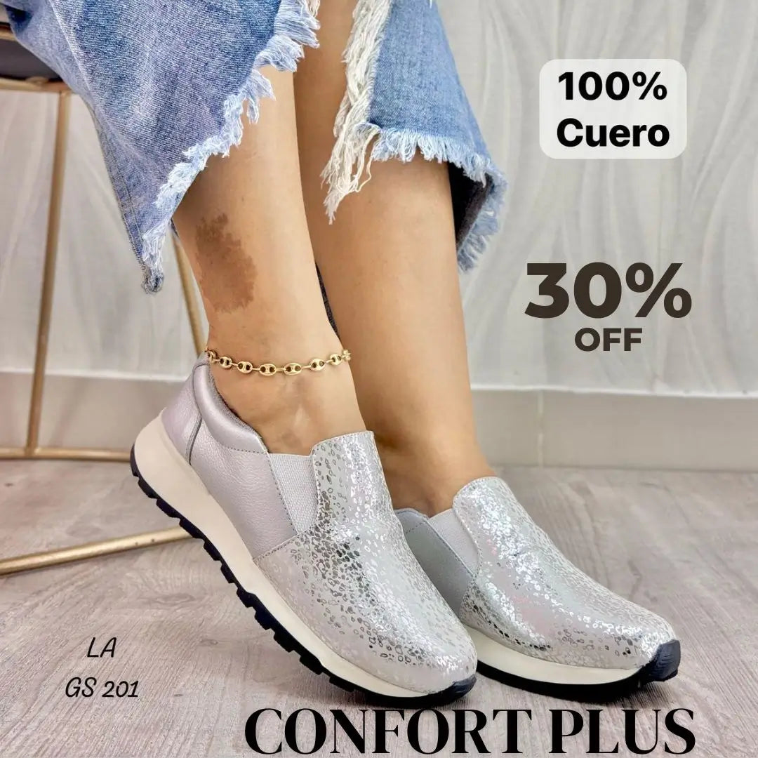 Confort Plus Deportivo Cuero Loto