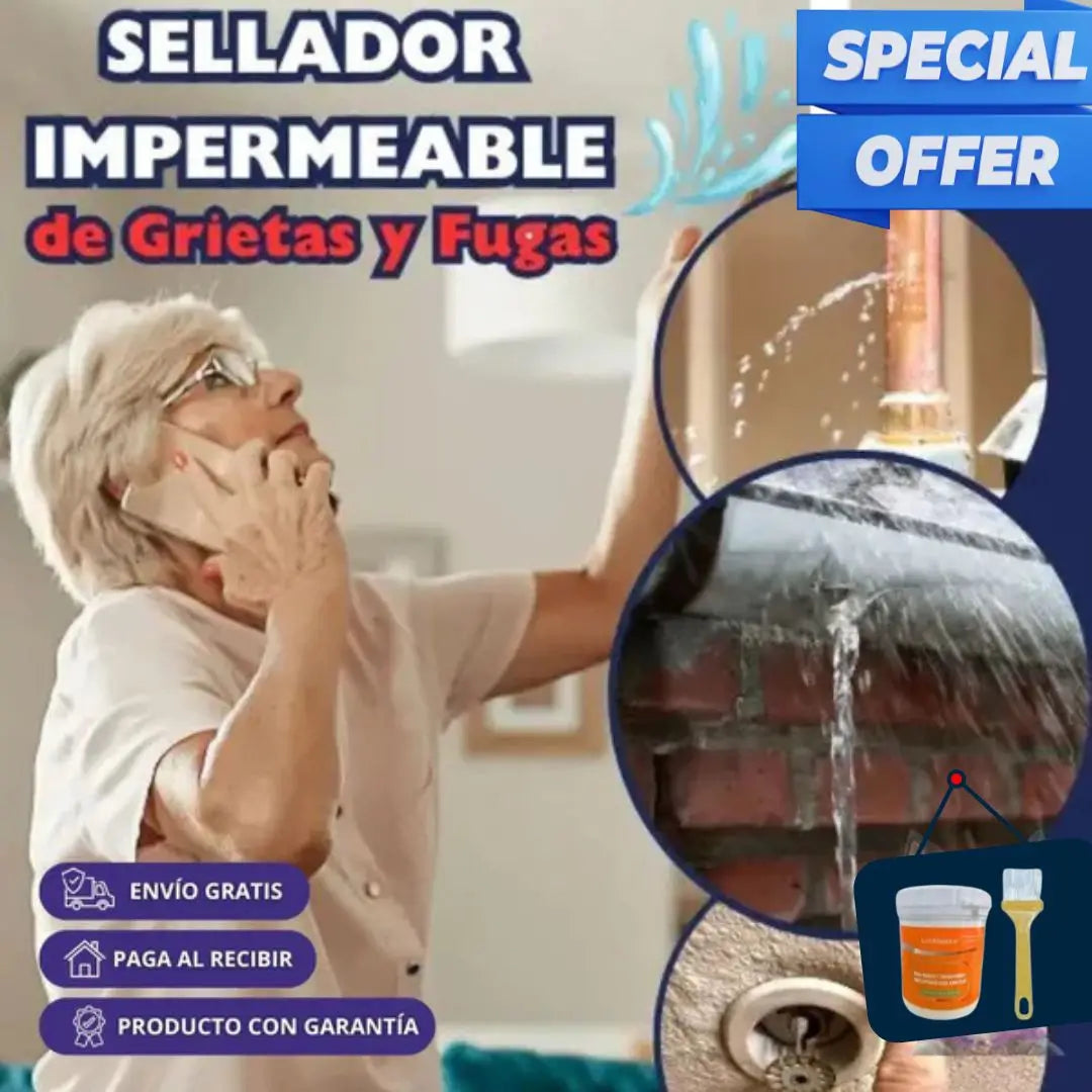 SEAL MASTER 360 SELLADOR IMPERMEABLE DE GRIETAS Y GOTERAS + BROCHA MEGAOFERTA 2 X 1