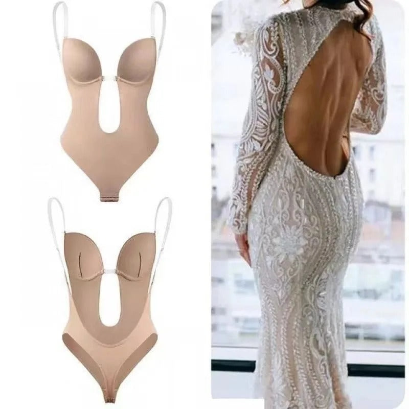 InviShaper- Sujetador moldeador de cuerpo con espalda descubierta, Body en U sin costuras 2x 132900