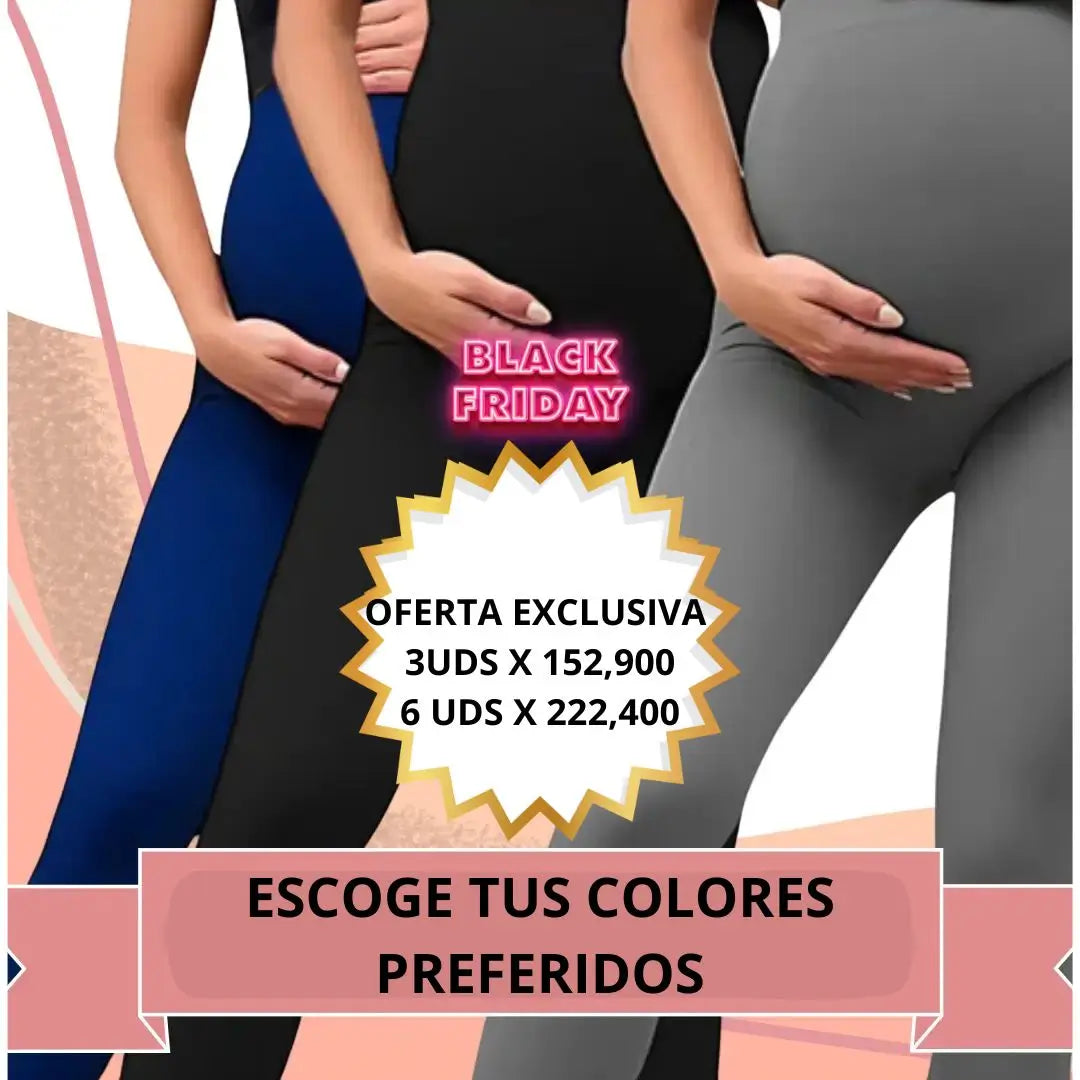 FLEXIMAMA LEGGINS MATERNO MEGAOFERTA 3 X $ 152900