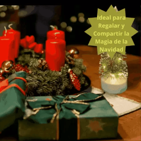 Mini Arbol De Navidad Con Luces Led Destello Navideño 2 UNIDADES X 30% DESCUENTO