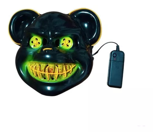 Mascara de oso siniestro luminiscente.