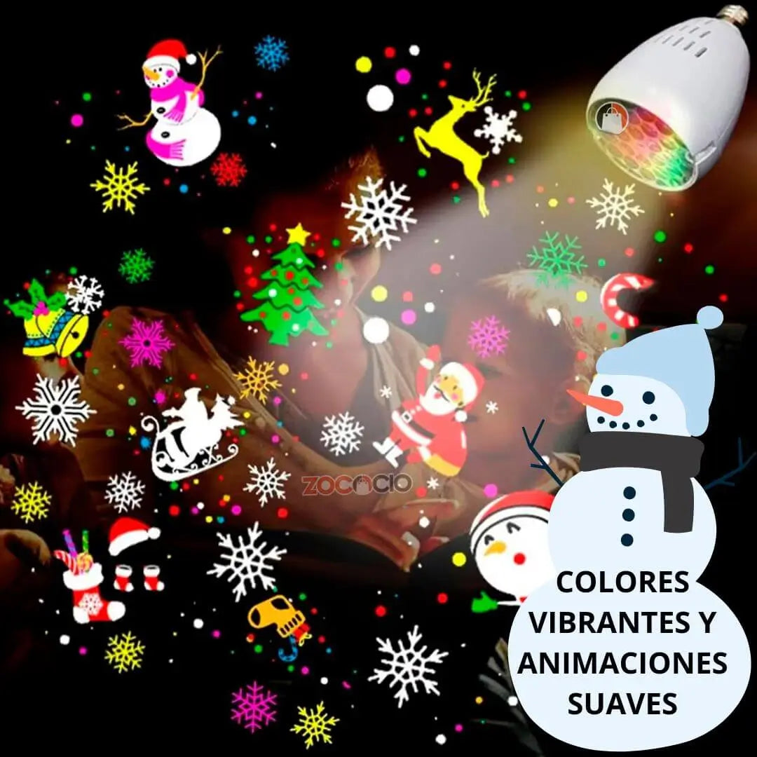 MAGICGLOW E27 Bombillo Proyector De Figuras Navideñas MEGAOFERTA 2 x $ 98900