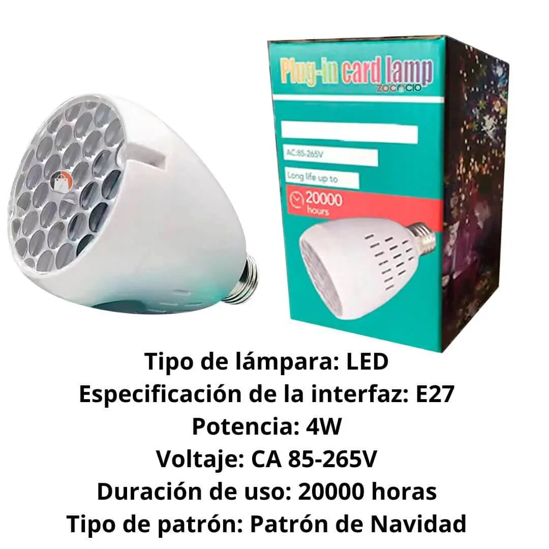 MAGICGLOW E27 Bombillo Proyector De Figuras Navideñas MEGAOFERTA 2 x $ 98900