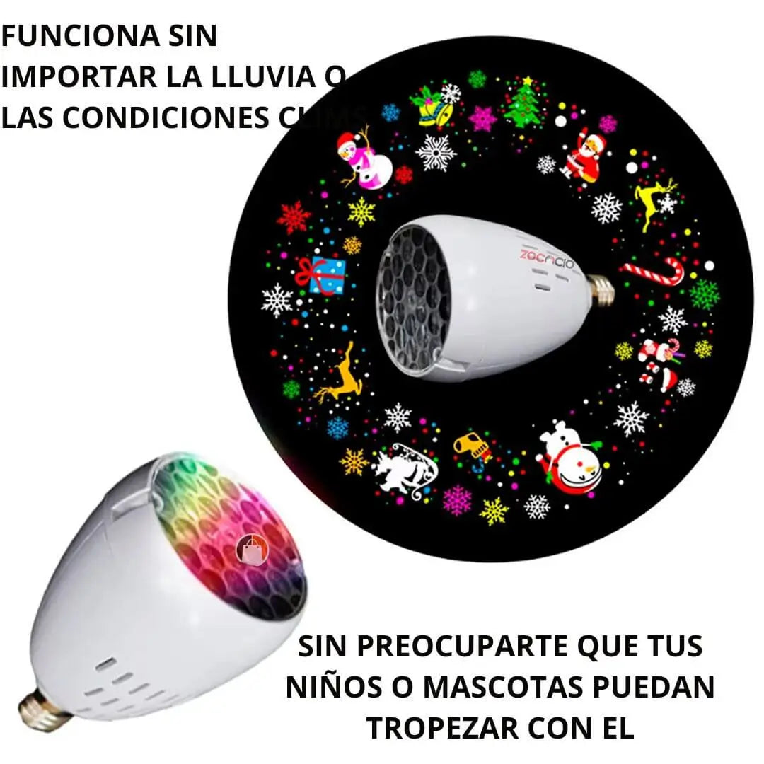 MAGICGLOW E27 Bombillo Proyector De Figuras Navideñas MEGAOFERTA 2 x $ 98900