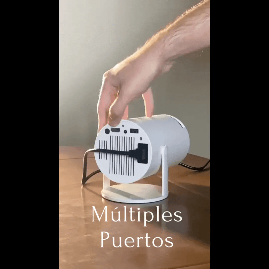 MINI PROYECTOR PORTATIL LUMIPRO PARLANTE KARAOKE 2 MICROFONOS