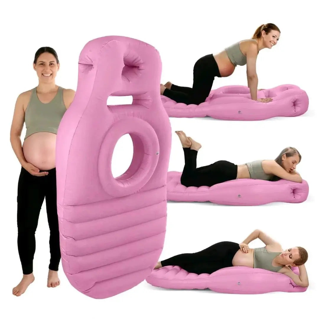 La colchoneta inflable que te salva el sueño en el embarazo"