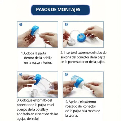 Biberón Manos Libres Anticólicos – Comodidad Segura para tu Bebé