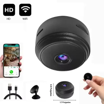 Minicámara de Seguridad WiFi 360° con Visión Nocturna – Protege tu Hogar desde tu Celular
