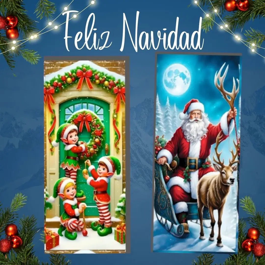 FUNDAS NAVIDEÑAS PARA PUERTAS 119900 X 2 UDS