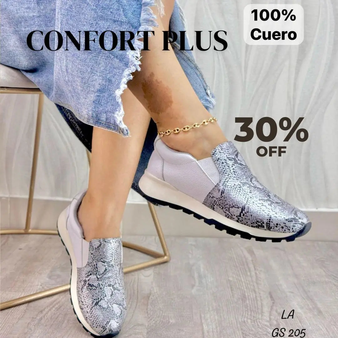 Confort Plus Deportivo Cuero Loto
