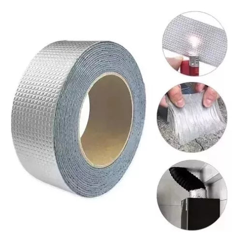 ALIFIX ULTRA COMBO SELLADOR IMPERMEABLE DE GRIETAS Y GOTERAS  + BROCHA Y  CINTA ADHESIVA DE ALUMINIO 5 CM X 1 M DE REGALO