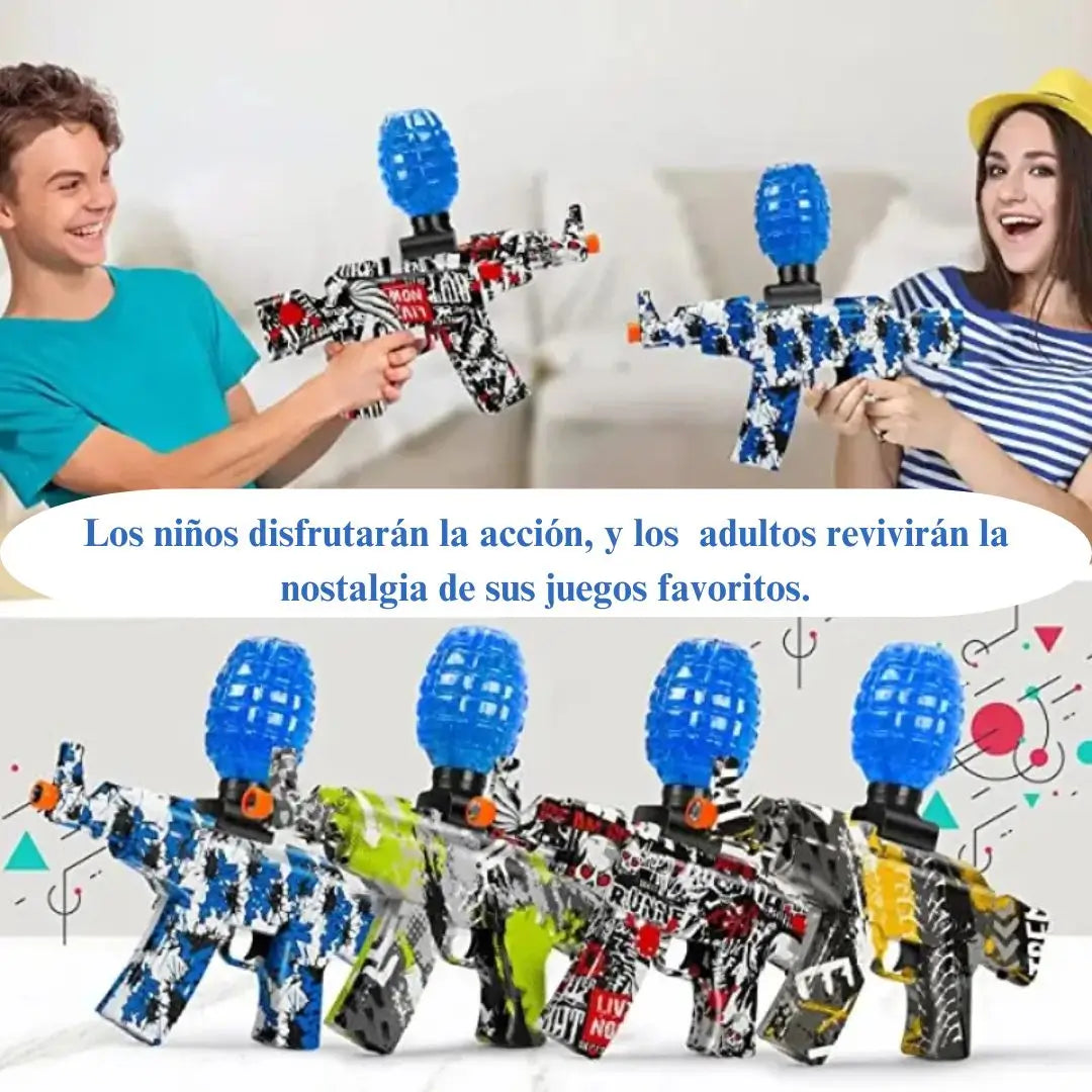 COMBO PISTOLA DE AGUA ELÉCTRICA RIFLE HIDROGEL