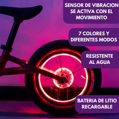 Luz LED inteligente para bicicletas