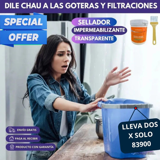 SEAL MASTER 360 SELLADOR IMPERMEABLE DE GRIETAS Y GOTERAS  + BROCHA MEGAOFERTA  2 X 1