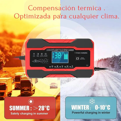 Cargador Bateria Carro Moto TurboCharge  12 v