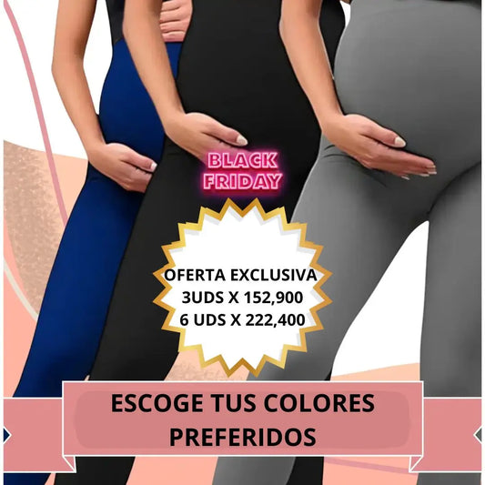 FLEXIMAMA LEGGINS MATERNO MEGAOFERTA 3 X $ 152900