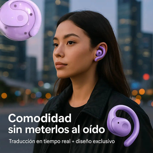 Audífonos Traductores en Tiempo Real 💜 | Edición Lila Limitada