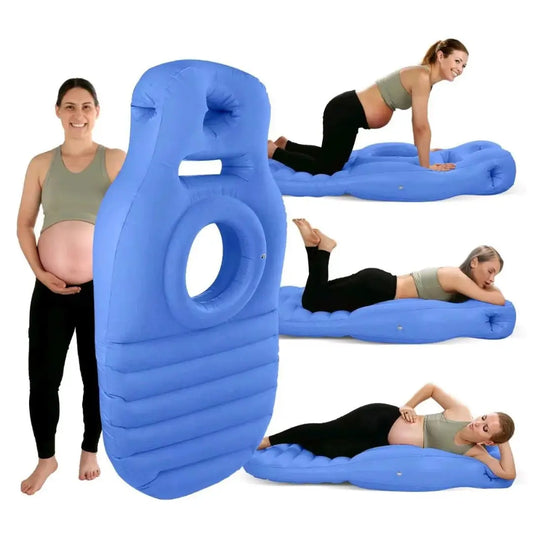 La colchoneta inflable que te salva el sueño en el embarazo"